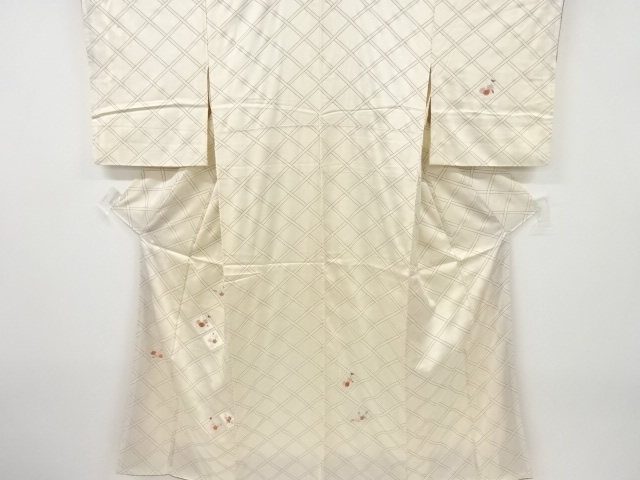 JAPANESE KIMONO / HOMONGI / EMBROIDERY / FLORAL PLANTS